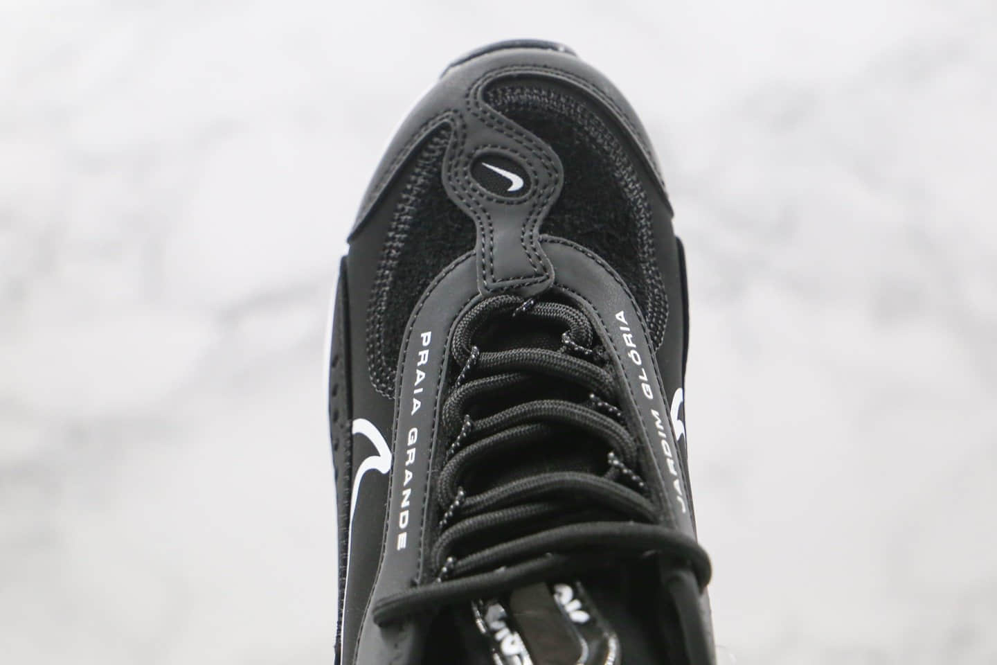 耐克Nike Air VaporMax 2090纯原版本内马尔联名款Max2090皮面气垫鞋黑白色原楦头纸板打造 货号:CU9371-011