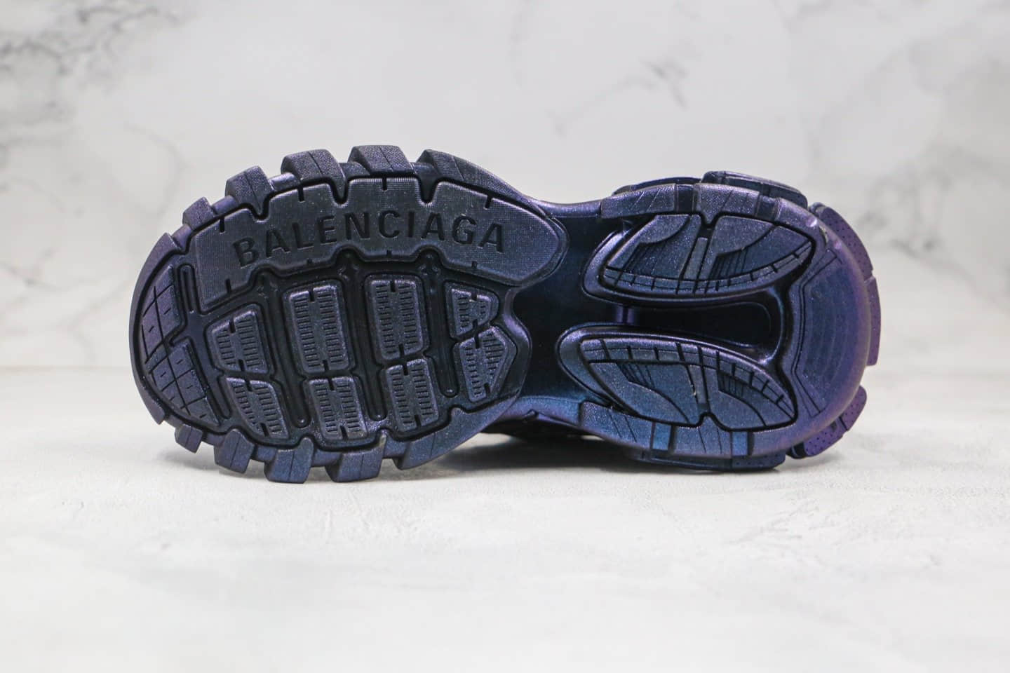 巴黎世家Balenciaga Track 4.0纯原版本复古老爹鞋四代电光蓝紫色原盒配件齐全