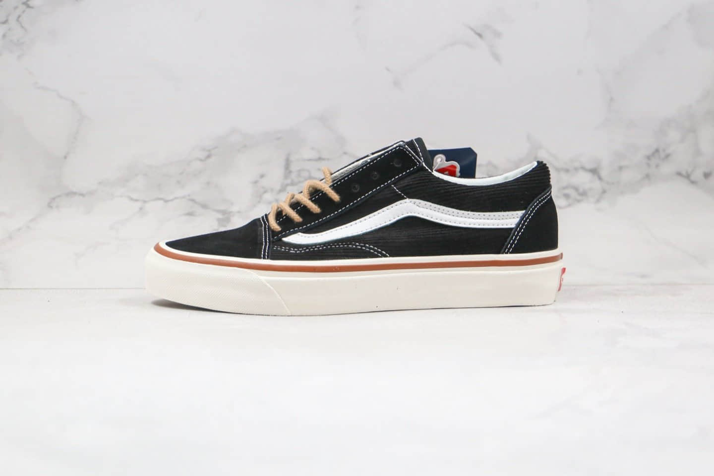 万斯Vans Old Skool 36公司级版本低帮灯芯绒安纳海姆圆带滑板鞋原厂硫化大底内置钢印 货号:VN0A38G2UPG