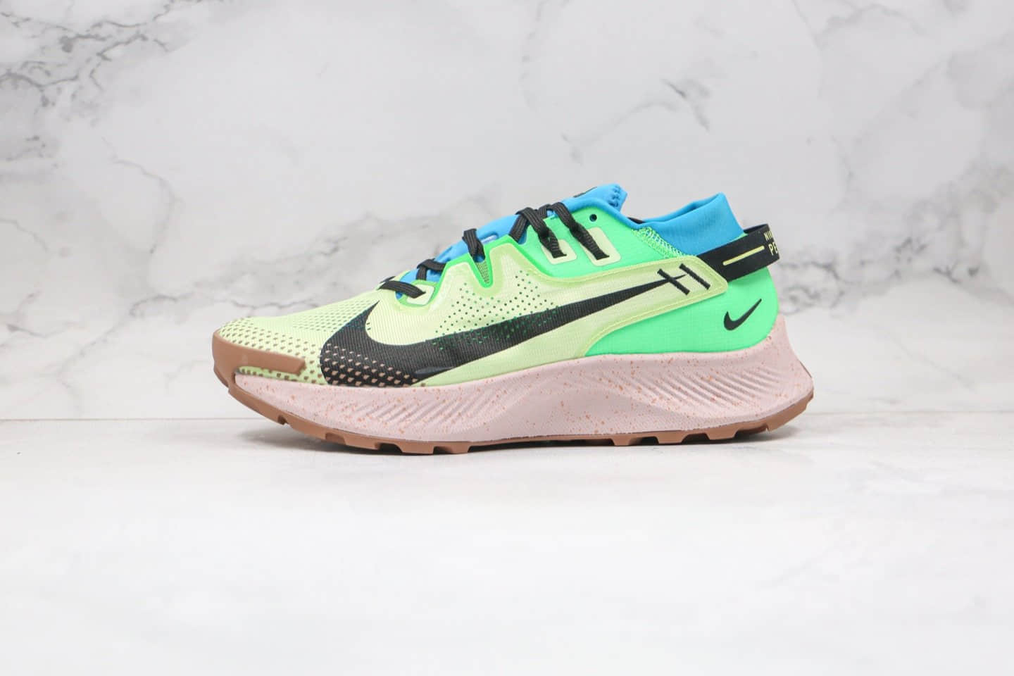 耐克Nike Zoom Pegasus Trall 2纯原版本登月二代绿蓝粉色马拉松越野跑鞋内置Zoom气垫支持长跑 货号:CK4305-700