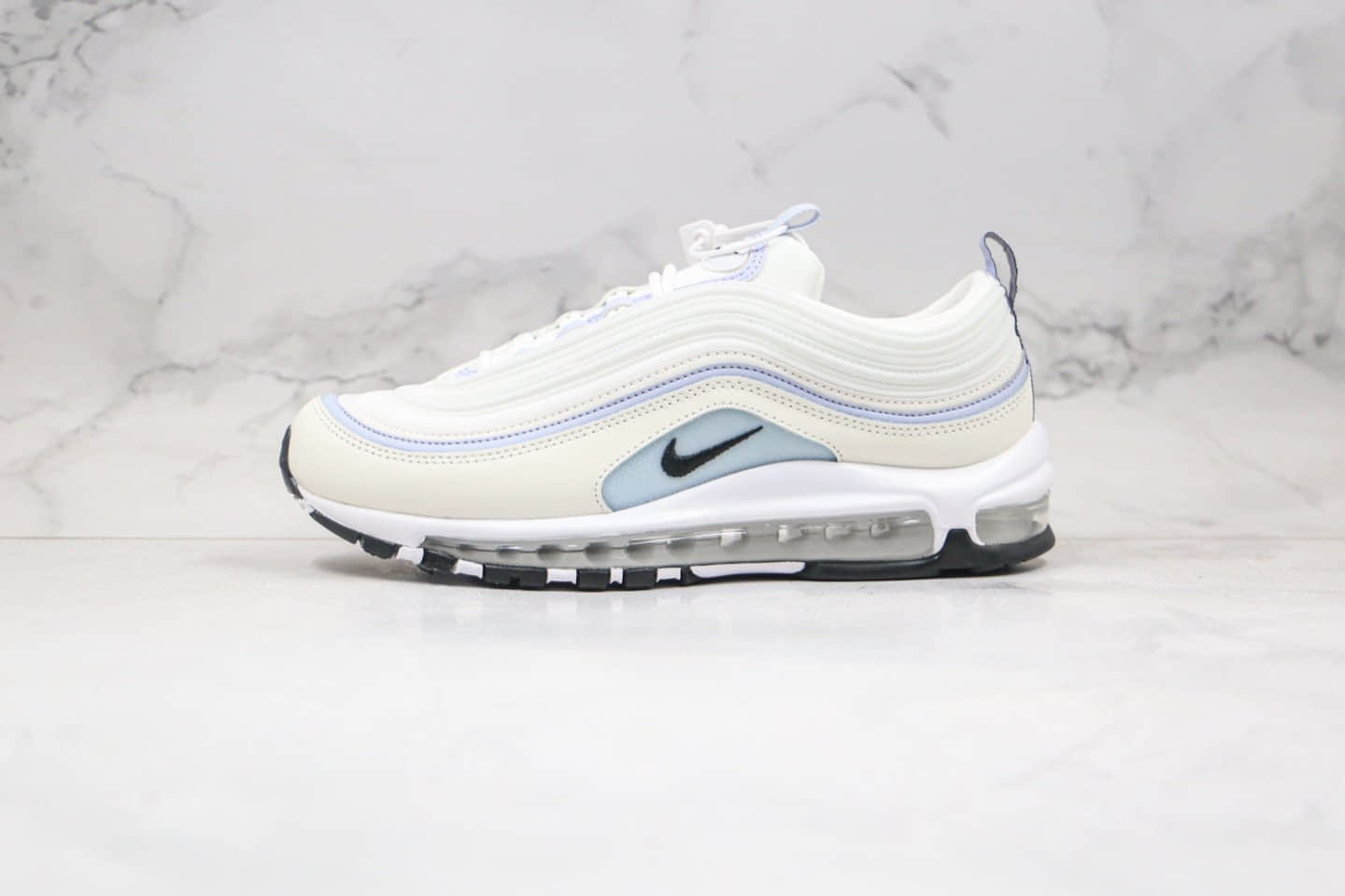 耐克Nike Wmns Air Max 97纯原版本子弹头Max97气垫鞋渐变白粉黄米白色慢跑鞋内置真实气垫 货号:CZ6087-102