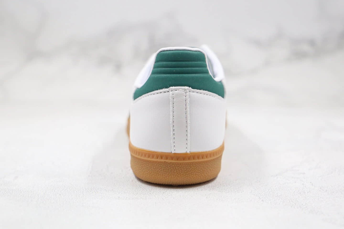 阿迪达斯Adidas Samba OG FT纯原版本桑巴板鞋白绿色内置NFC芯片扫描原盒原标 货号:EE5451