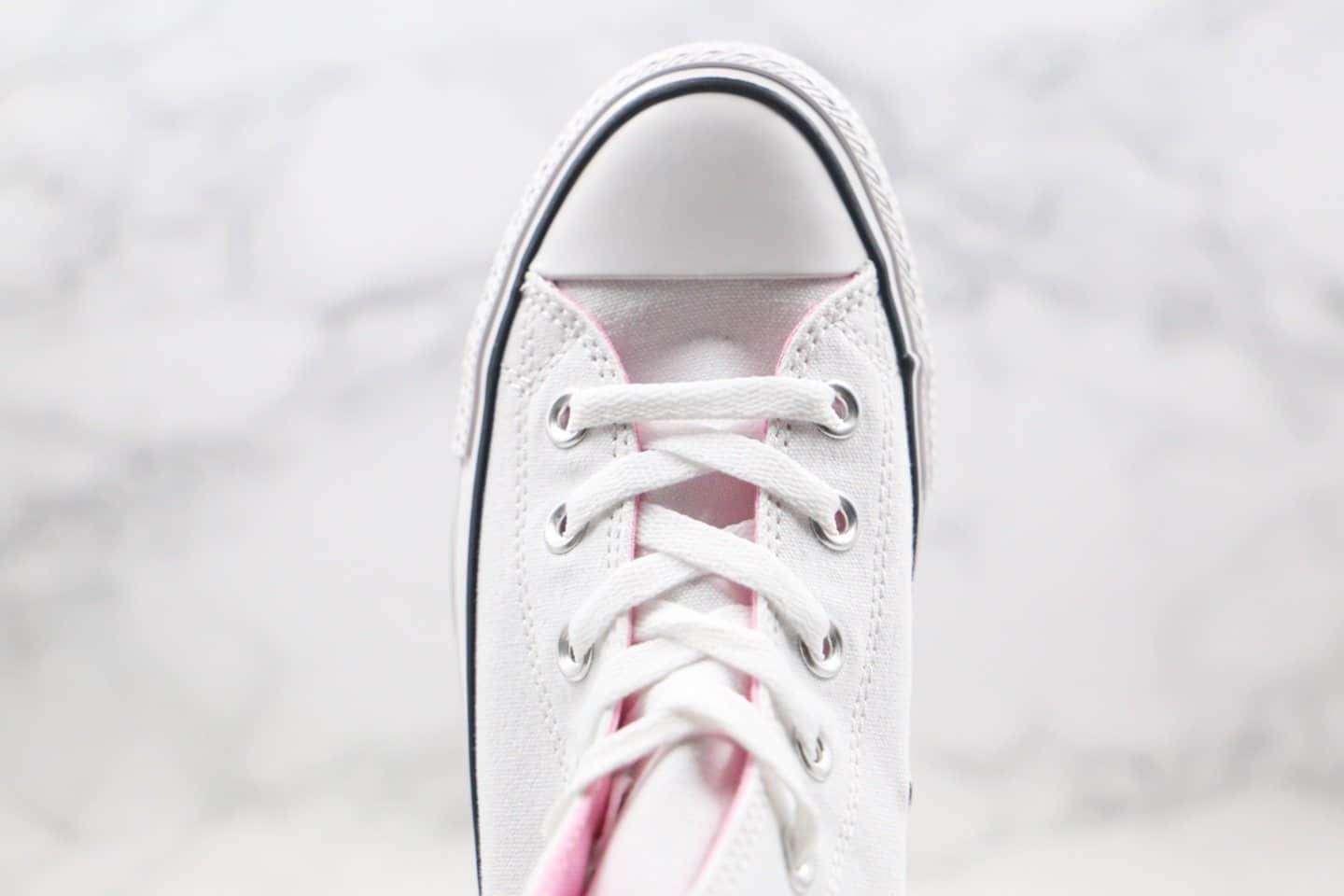 匡威Converse x Hello Kitty联名款公司级版本高帮kitty猫2.0帆布鞋原盒原标原楦头纸板打造 货号:164629F