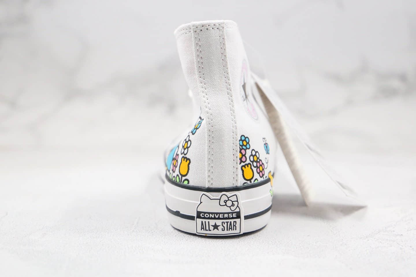 匡威Converse x Hello Kitty联名款公司级版本高帮kitty猫2.0帆布鞋原盒原标原楦头纸板打造 货号:164629F