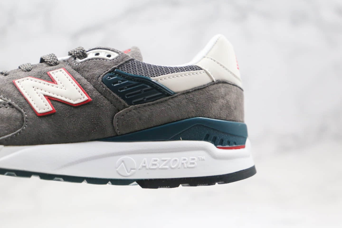 新百伦New Balance 998纯原版本灰红色NB998复古慢跑鞋原档案数据开发原盒原标 货号:M998CRA