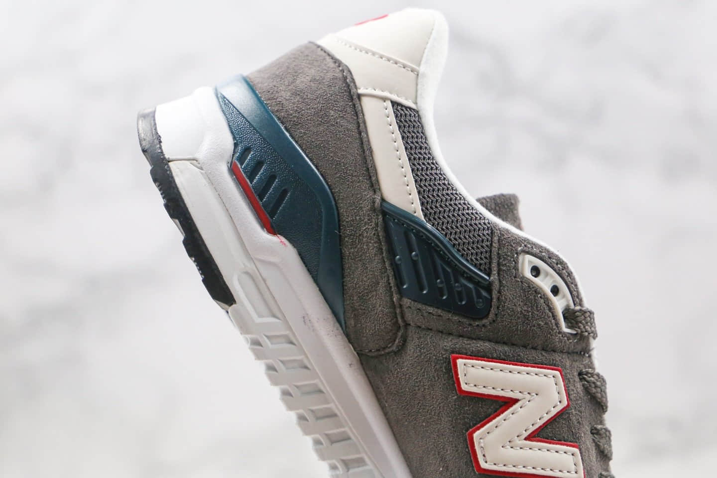 新百伦New Balance 998纯原版本灰红色NB998复古慢跑鞋原档案数据开发原盒原标 货号:M998CRA