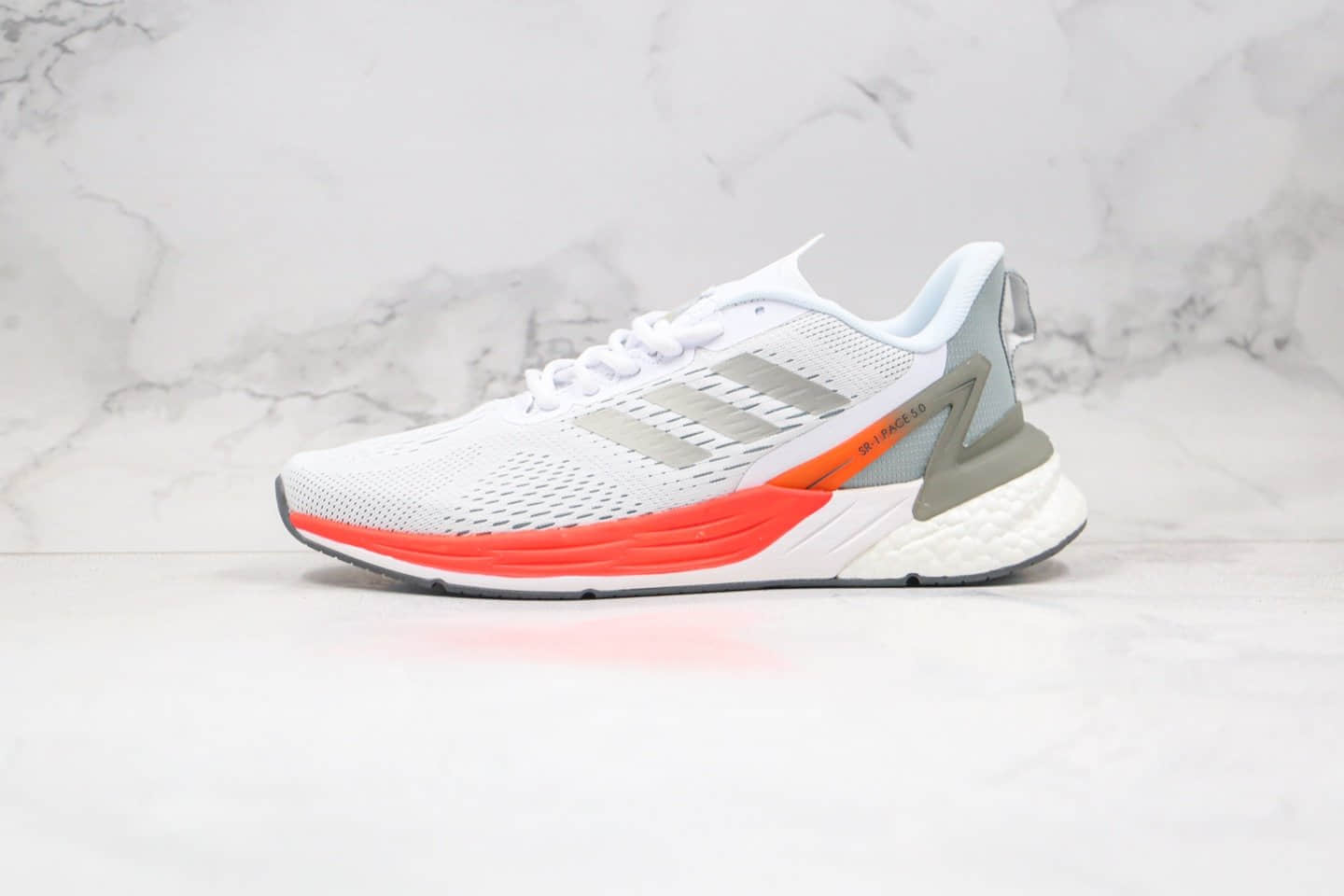 阿迪达斯Adidas RESPONSE SR-l.PACE 5.0纯原版本爆米花跑鞋超级速度灰红色原盒原标 货号:FX4835
