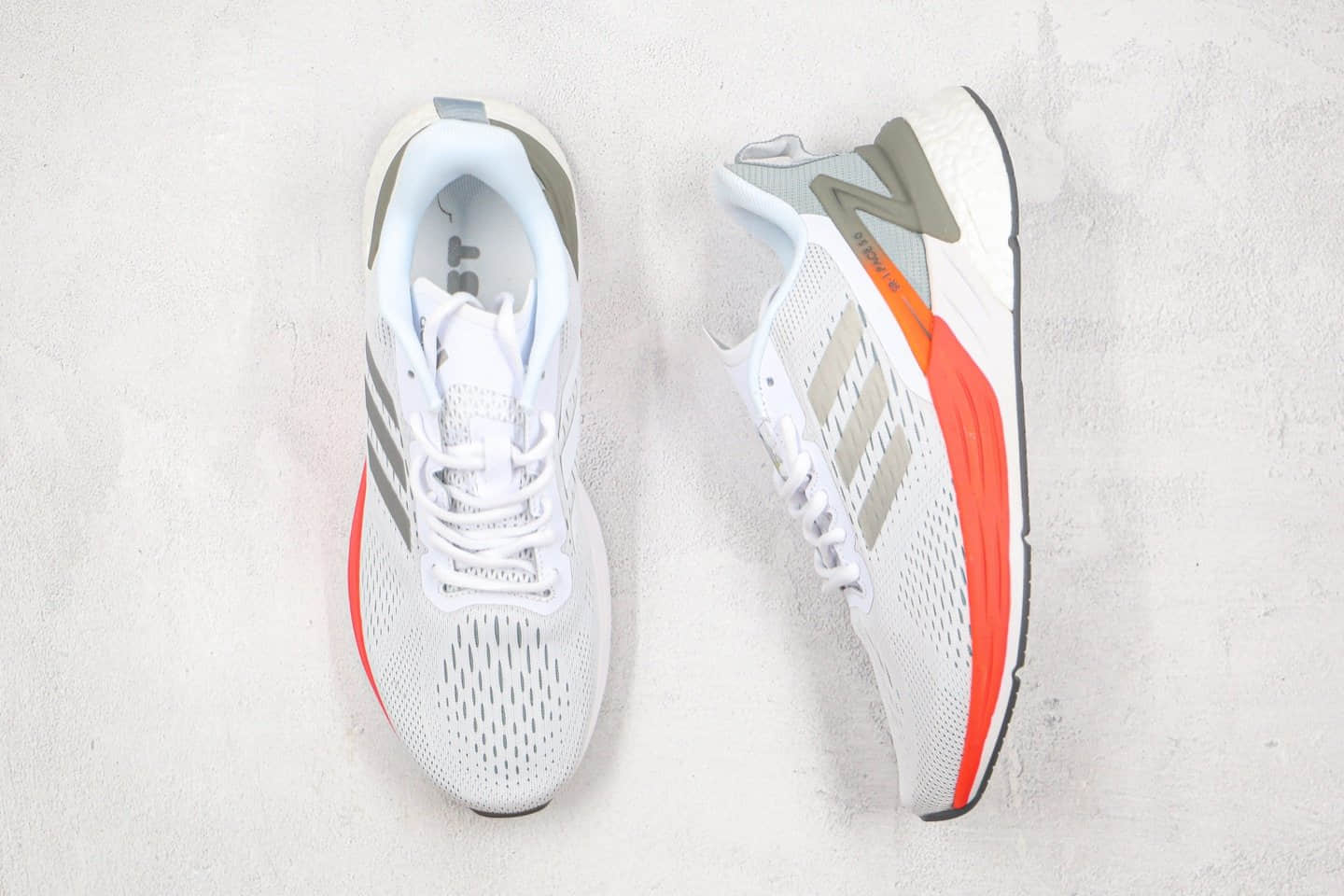 阿迪达斯Adidas RESPONSE SR-l.PACE 5.0纯原版本爆米花跑鞋超级速度灰红色原盒原标 货号:FX4835