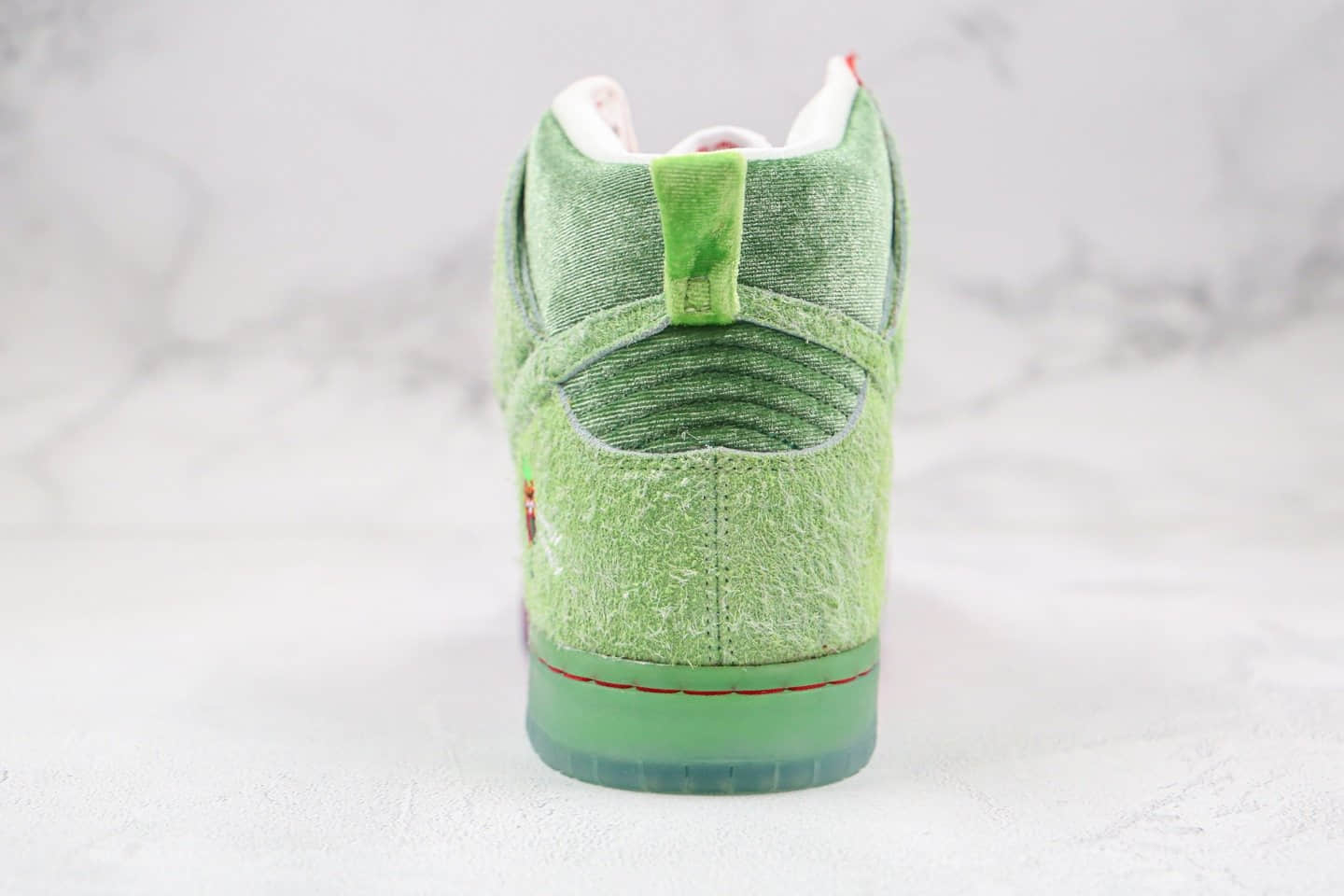 耐克Nike SB Dunk high“strawberry cough纯原版本高帮SB DUNK咳嗽草莓红绿色板鞋内置气垫原盒原标 货号:CW7093-600