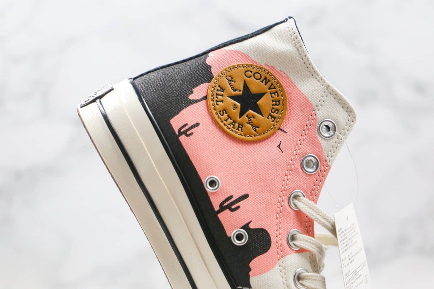 匡威CONVERSE Chuck 70公司级版本高帮赛马图案涂鸦帆布鞋原厂硫化大底正确PU硅蓝软中底 货号:169821C