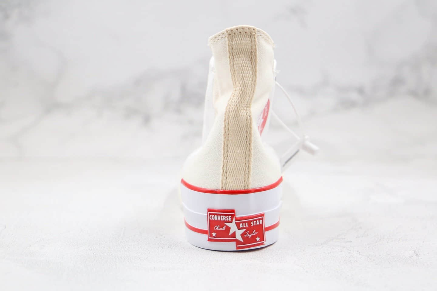 匡威Converse Rivals公司级版本解构错位LOGO混搭白红拼色硫化帆布鞋原盒原标原楦头纸板打造 货号:168671C