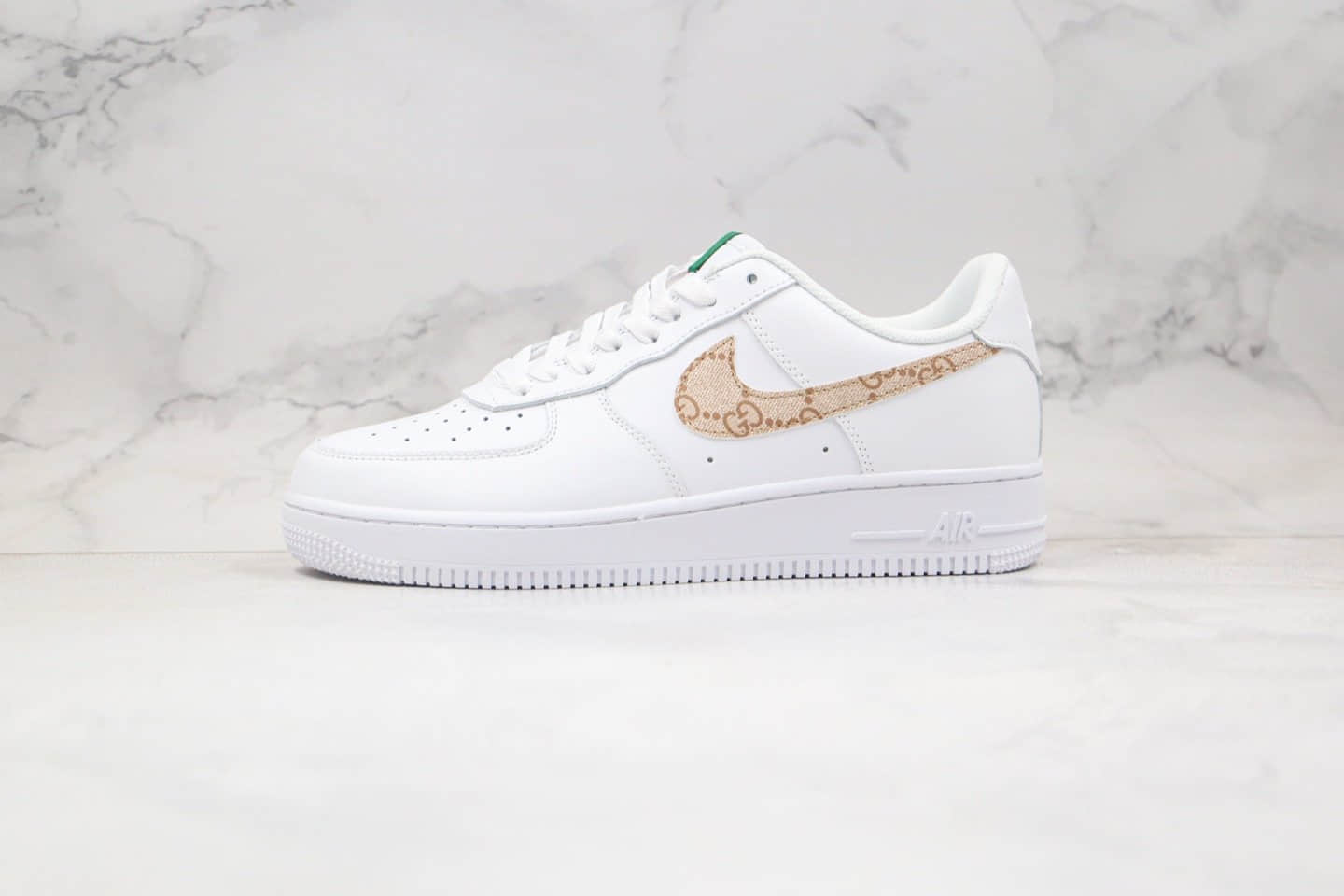 耐克Nike Air Force 1 Low '07 LV8纯原版本低帮空军一号古驰白棕色板鞋内置全掌Sole气垫 货号:AR7720-101