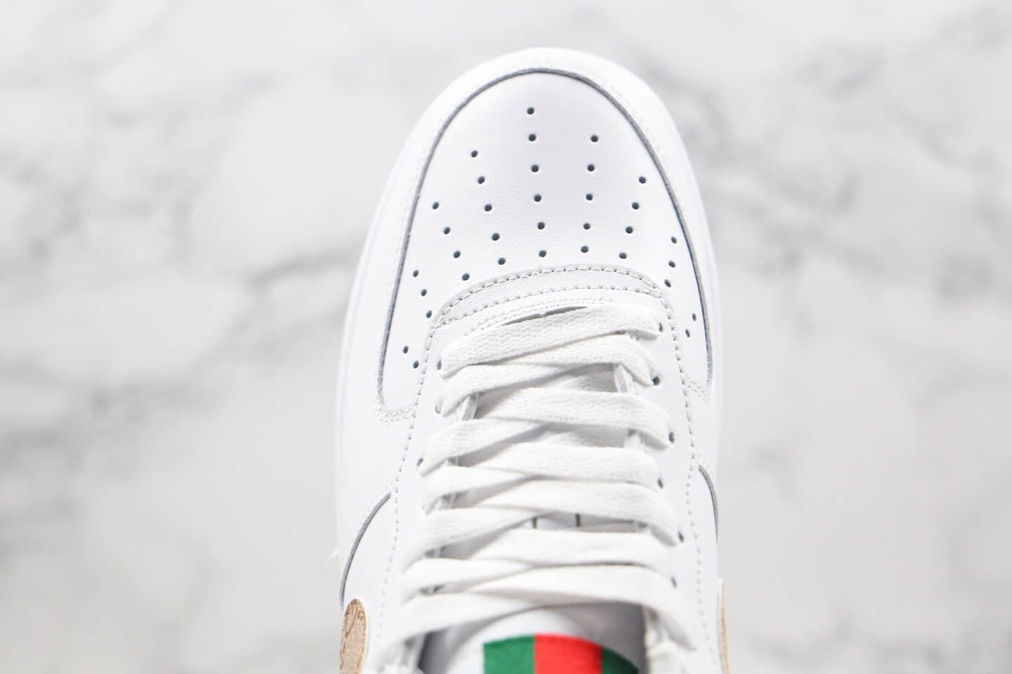 耐克Nike Air Force 1 Low '07 LV8纯原版本低帮空军一号古驰白棕色板鞋内置全掌Sole气垫 货号:AR7720-101