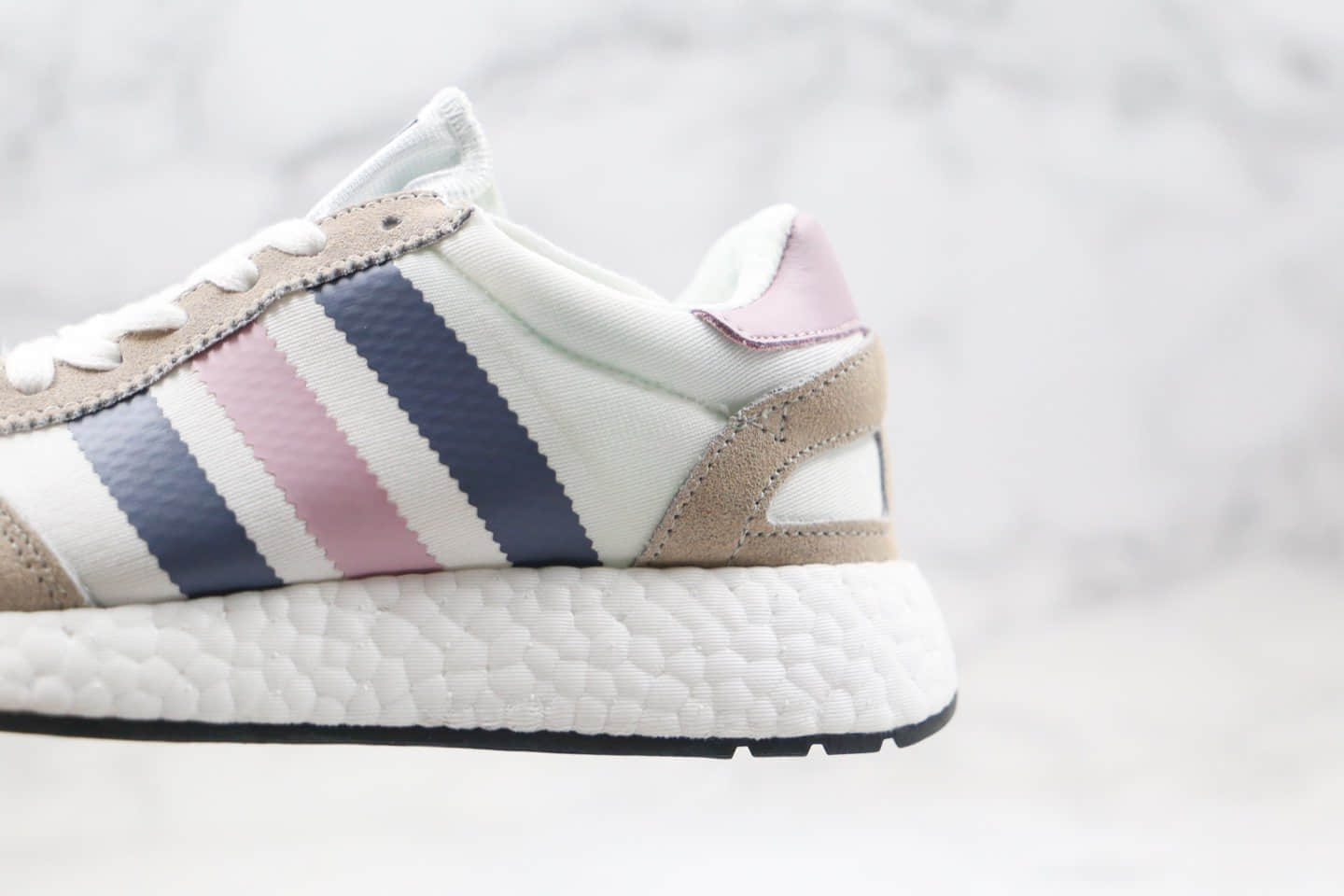 阿迪达斯Adidas Boost L-5923纯原版本三叶草爆米花跑鞋灰蓝粉色原厂巴斯夫缓震大底 货号:CG6040