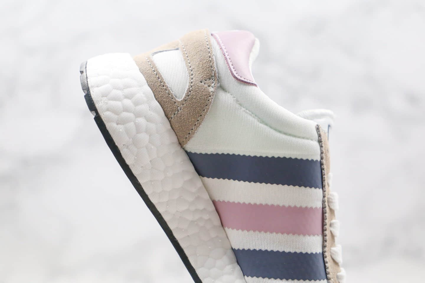 阿迪达斯Adidas Boost L-5923纯原版本三叶草爆米花跑鞋灰蓝粉色原厂巴斯夫缓震大底 货号:CG6040