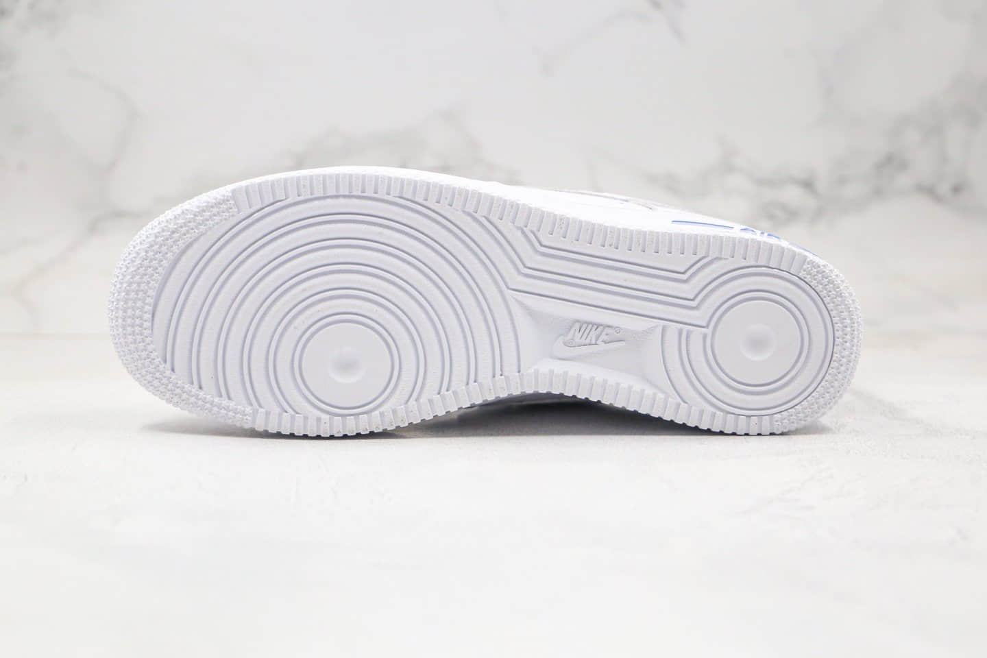 耐克Nike Air Force 1纯原版本低帮空军一号天空蓝魔术贴板鞋内置全掌Sole气垫 货号:898866-008