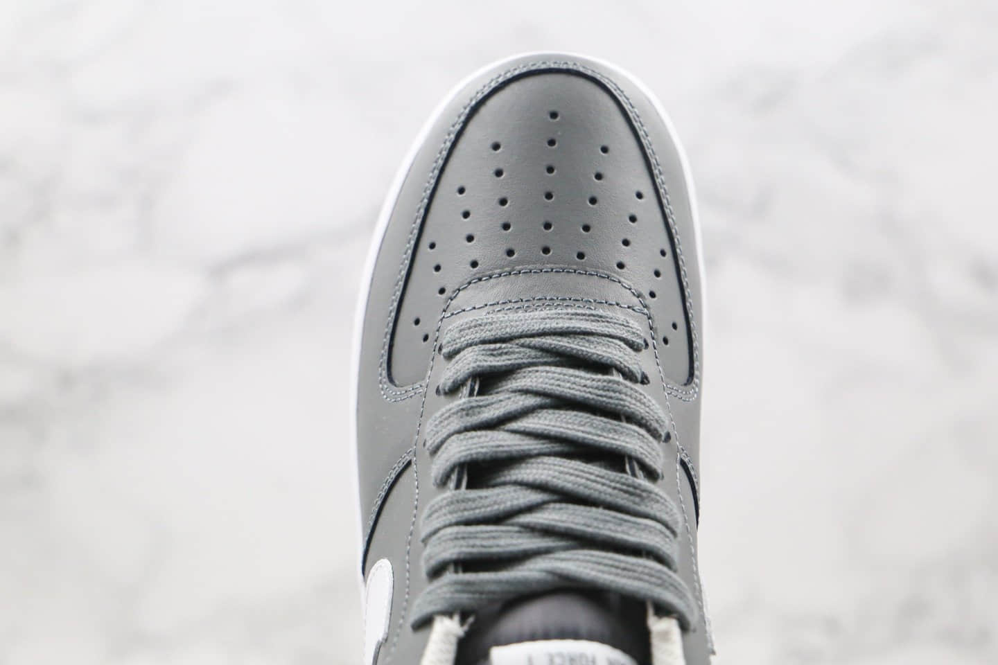 耐克Nike Air Force 1 Low Wolf Grey纯原版本低帮空军一号狼灰色板鞋内置全掌气垫正确鞋面卡色 货号:CK7803-001