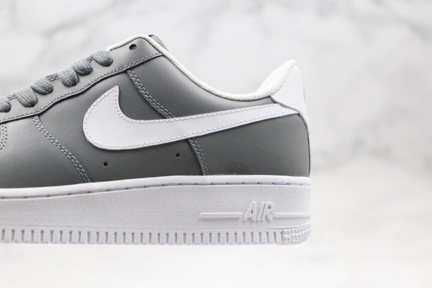 耐克Nike Air Force 1 Low Wolf Grey纯原版本低帮空军一号狼灰色板鞋内置全掌气垫正确鞋面卡色 货号:CK7803-001