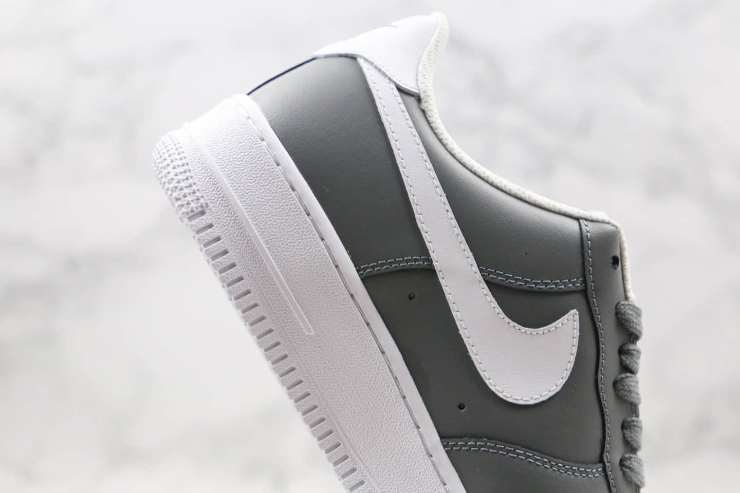 耐克Nike Air Force 1 Low Wolf Grey纯原版本低帮空军一号狼灰色板鞋内置全掌气垫正确鞋面卡色 货号:CK7803-001