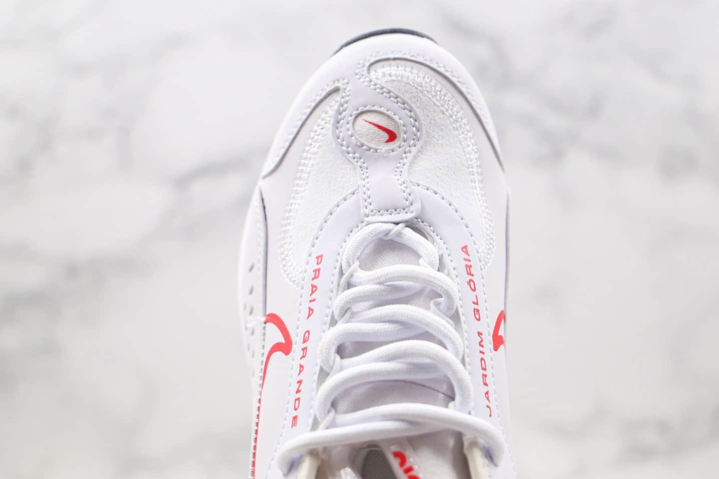 耐克Neymar x Nike Air Max 2090纯原版本内马尔联名皮面缓震气垫跑鞋白红色原楦开发 货号：CU9371-104