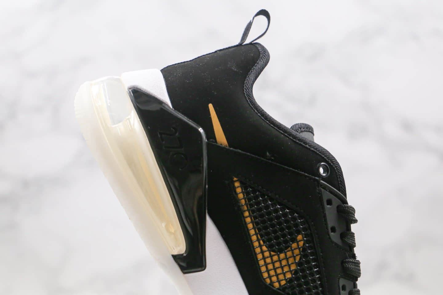 耐克Nike Air Jordan Mars 270纯原版本乔丹270气垫篮球鞋黑金色原鞋开模一比一打造 货号:CK1196-017