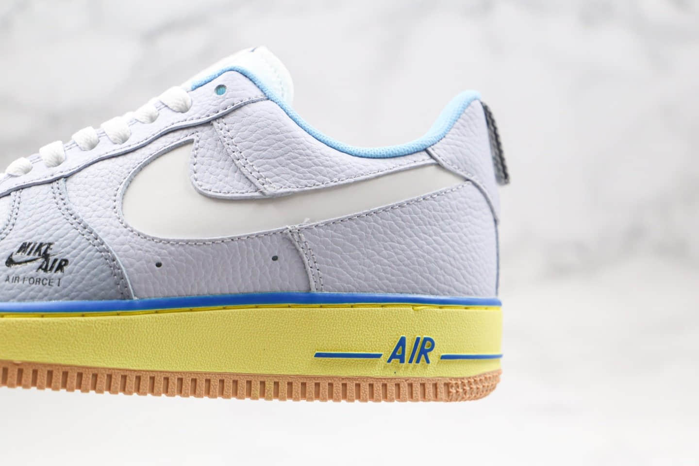 耐克Nike Air Force 1 Premium Blue pot cookies纯原版本低帮空军一号蓝罐曲奇蓝紫黄色板鞋内置气垫 货号:CV3039-102