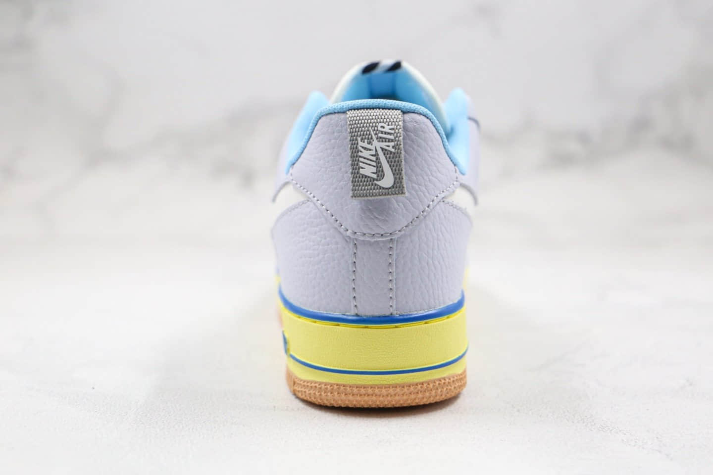 耐克Nike Air Force 1 Premium Blue pot cookies纯原版本低帮空军一号蓝罐曲奇蓝紫黄色板鞋内置气垫 货号:CV3039-102