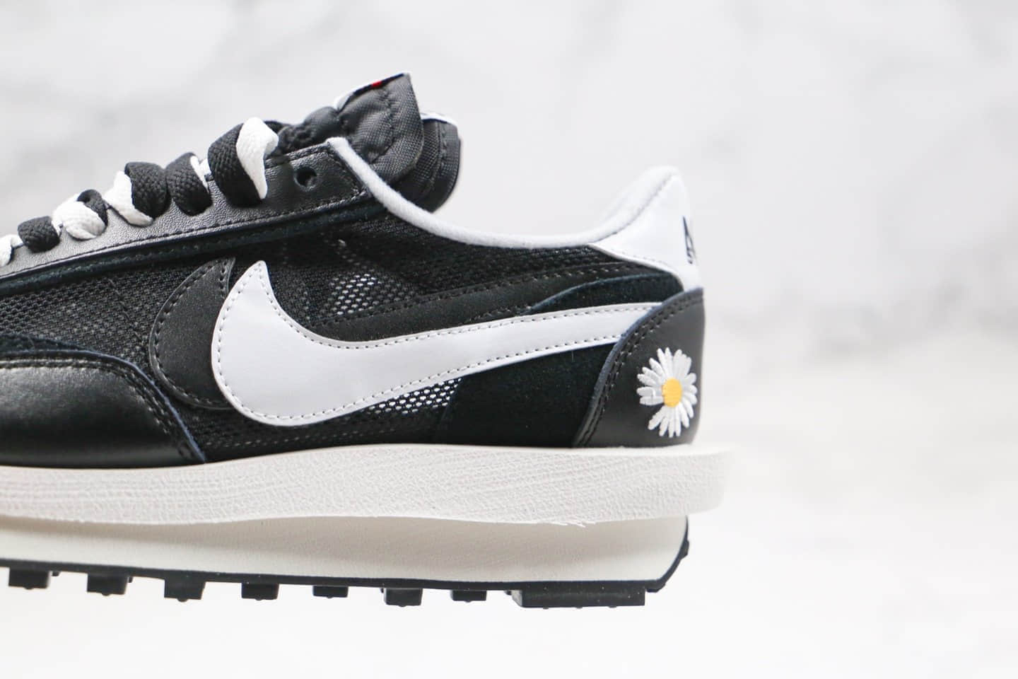 耐克Nike LDV Waffle Daybreak x Sacai x PEACEMINUSONE纯原版本华夫走秀鞋权志龙联名款小雏菊黑色原楦头纸板打造 货号：BV3692-001