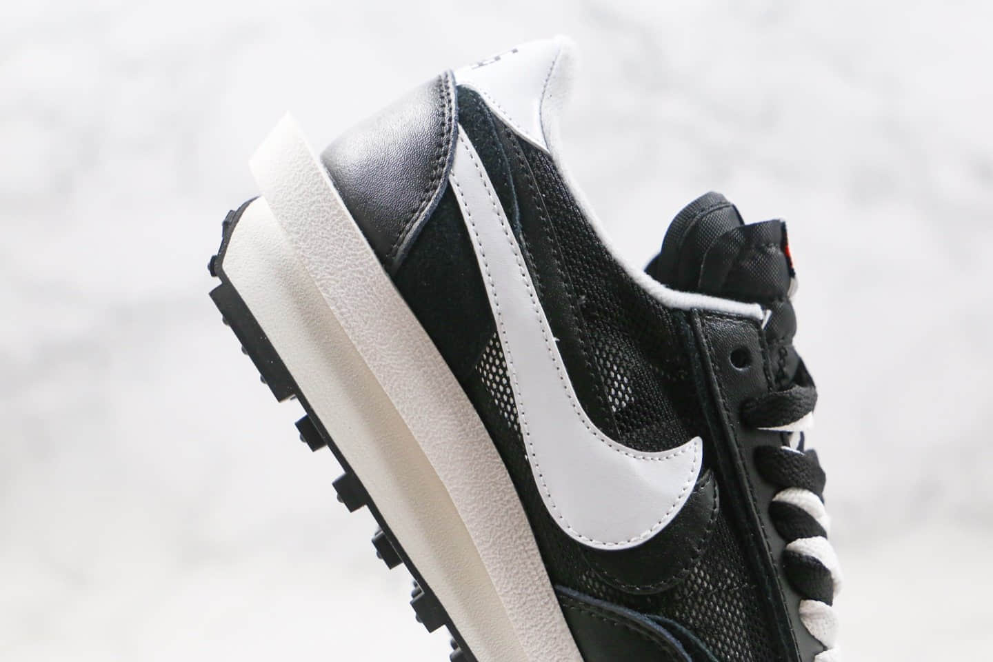 耐克Nike LDV Waffle Daybreak x Sacai x PEACEMINUSONE纯原版本华夫走秀鞋权志龙联名款小雏菊黑色原楦头纸板打造 货号：BV3692-001