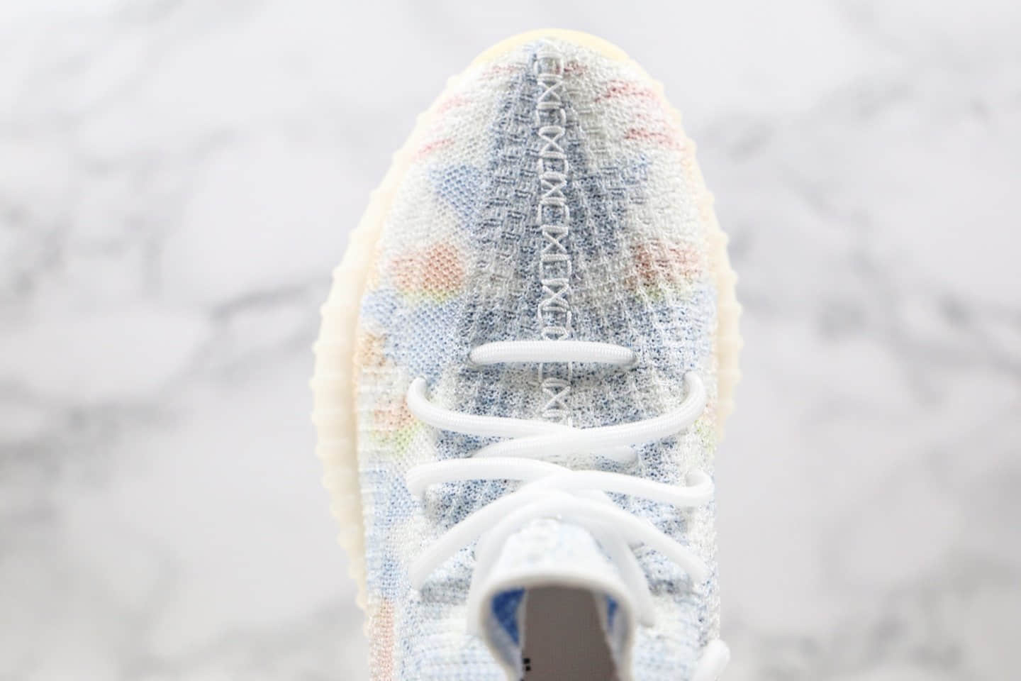 阿迪达斯Adidas Yeezy 350V2公司级版本椰子350爆米花亲友限定糖果扎染配色原楦头纸板打造 货号:SU0103