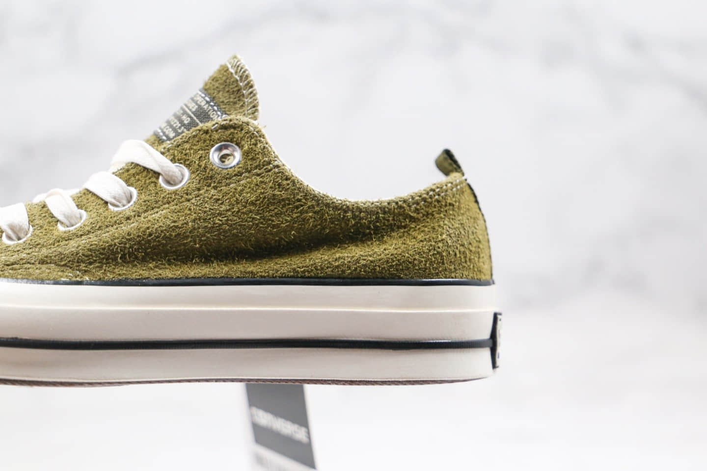 匡威CONVERSE x MADNESS公司级版本余文乐联名款低帮绿色撞色帆布鞋原厂硫化大底原盒原标 货号:161026C