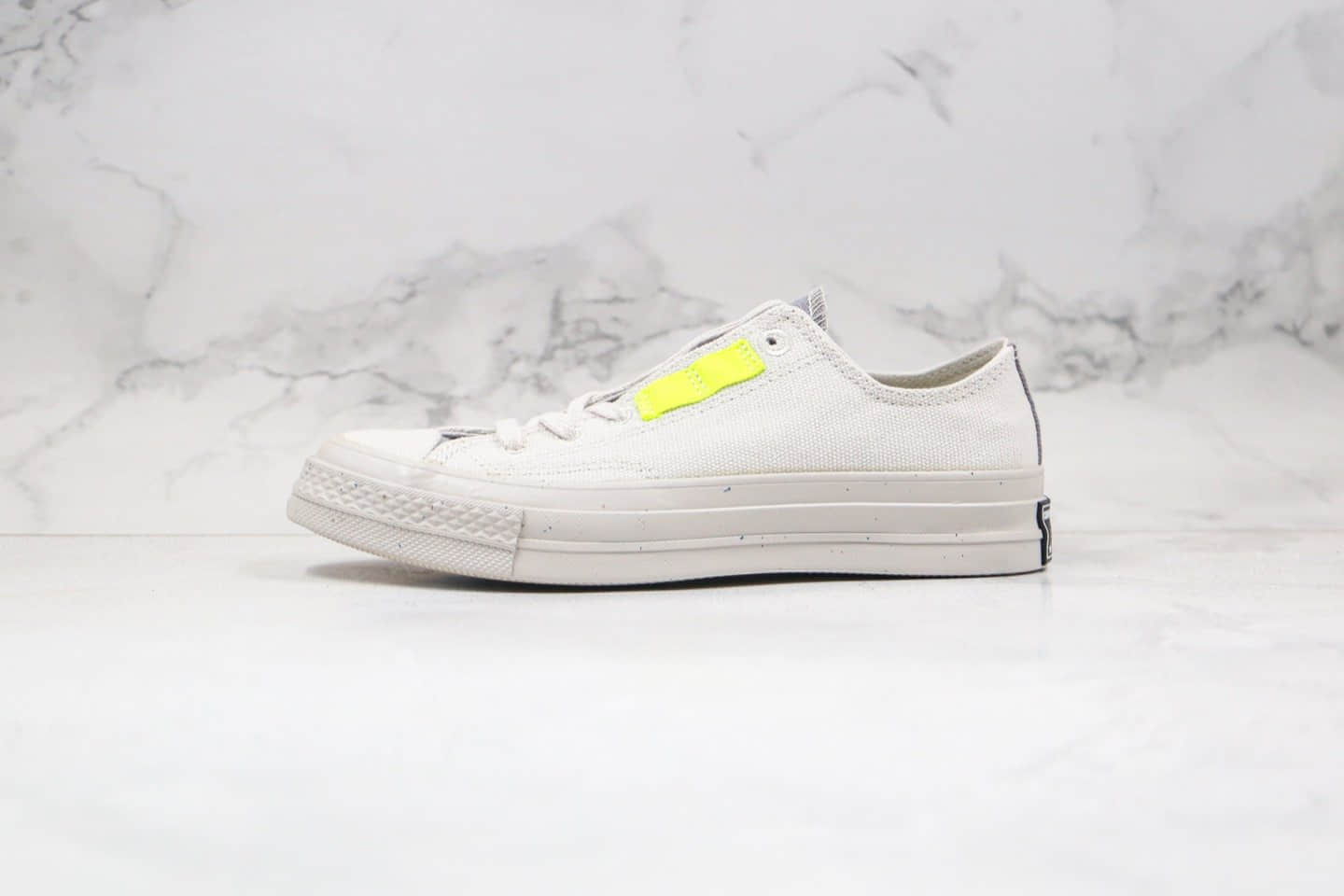 匡威Converse Tri-Panel Renew公司级版本环保系列鞋舌补丁灰绿橙色拼色马卡龙低帮帆布鞋原楦头纸板打造 货号:168618C