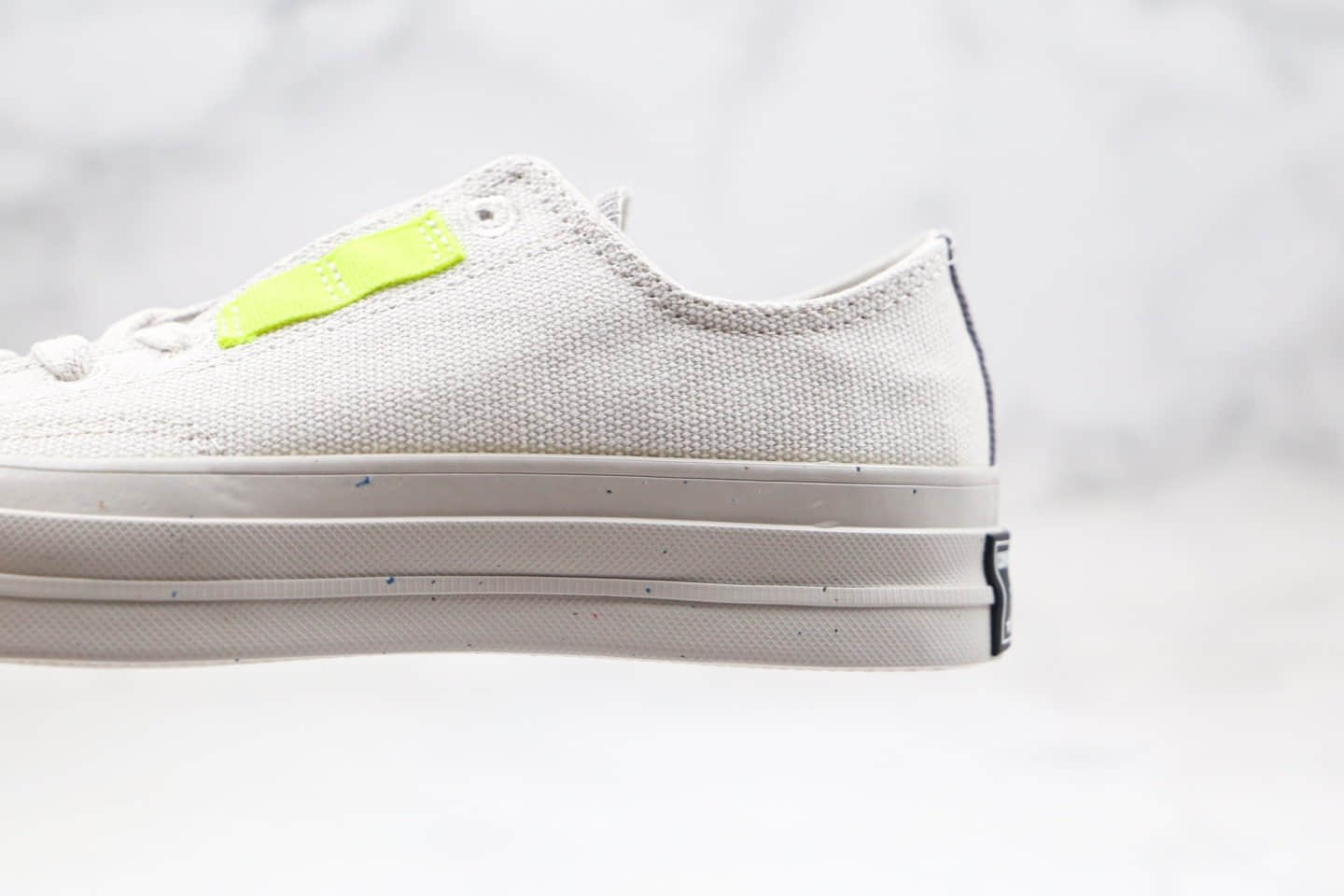 匡威Converse Tri-Panel Renew公司级版本环保系列鞋舌补丁灰绿橙色拼色马卡龙低帮帆布鞋原楦头纸板打造 货号:168618C