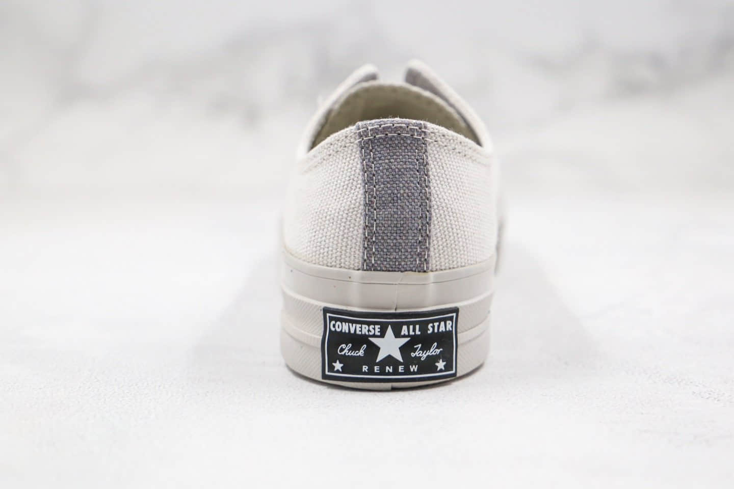 匡威Converse Tri-Panel Renew公司级版本环保系列鞋舌补丁灰绿橙色拼色马卡龙低帮帆布鞋原楦头纸板打造 货号:168618C