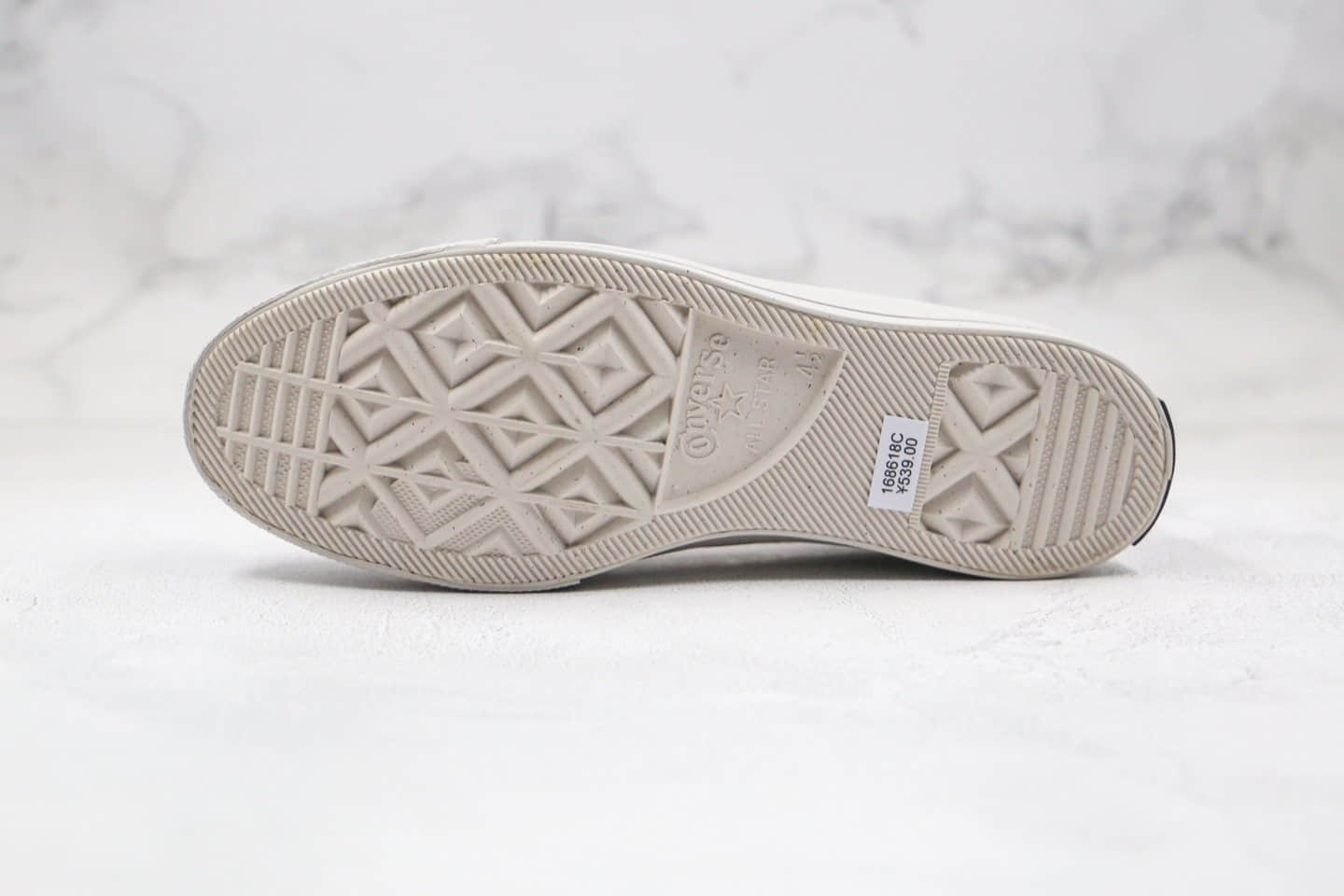 匡威Converse Tri-Panel Renew公司级版本环保系列鞋舌补丁灰绿橙色拼色马卡龙低帮帆布鞋原楦头纸板打造 货号:168618C