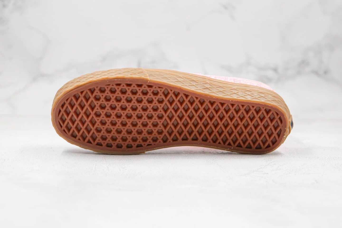 万斯VANS AUTHENTIC公司级版本安纳海姆璀璨星光细闪亮片系列粉色生胶底硫化板鞋原盒原标 货号:VN0A38EMVK1