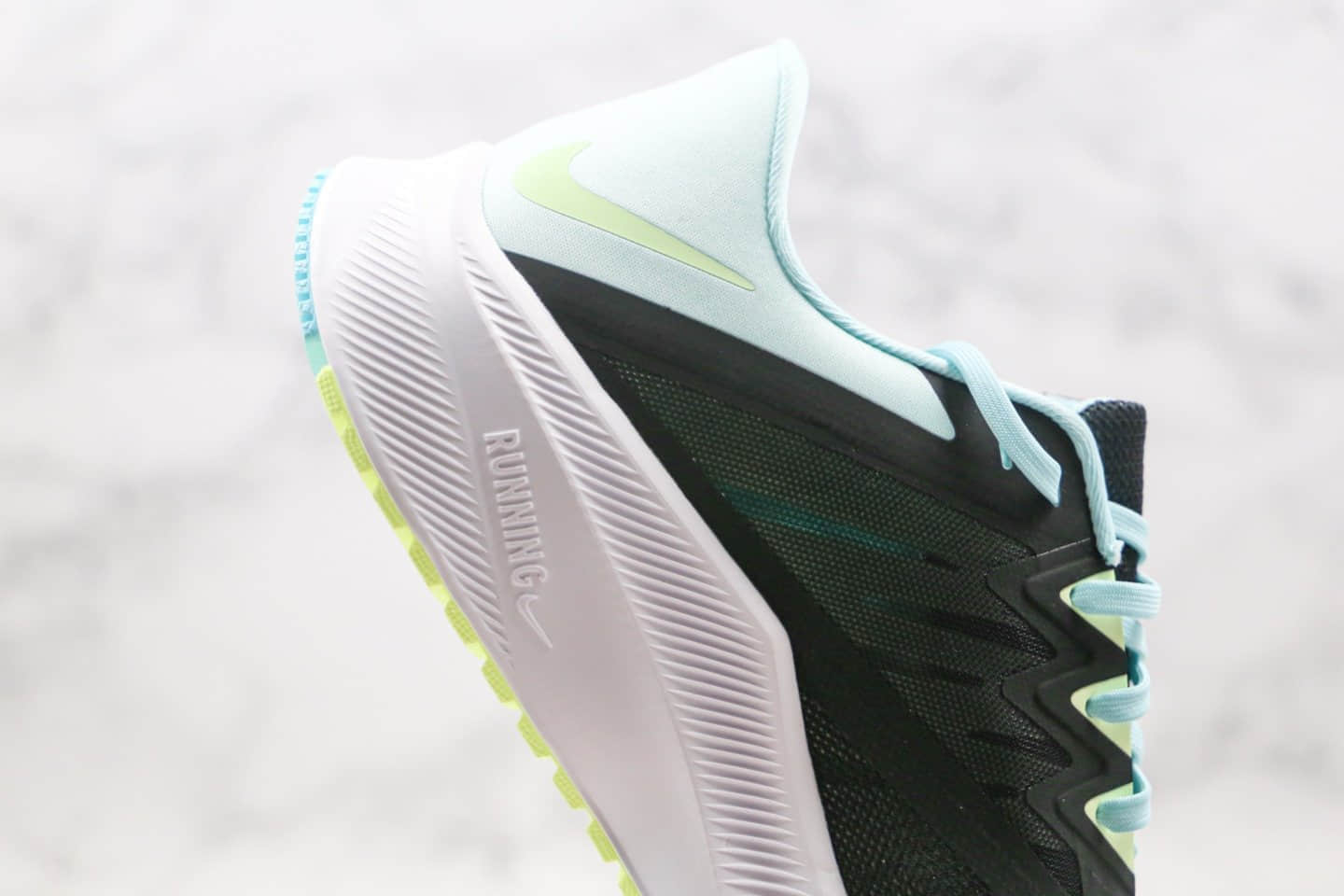 耐克Nike Quest 3纯原版本极致三代网眼慢跑鞋黑蓝绿色原楦头纸板打造原盒原标 货号:CD0230-005