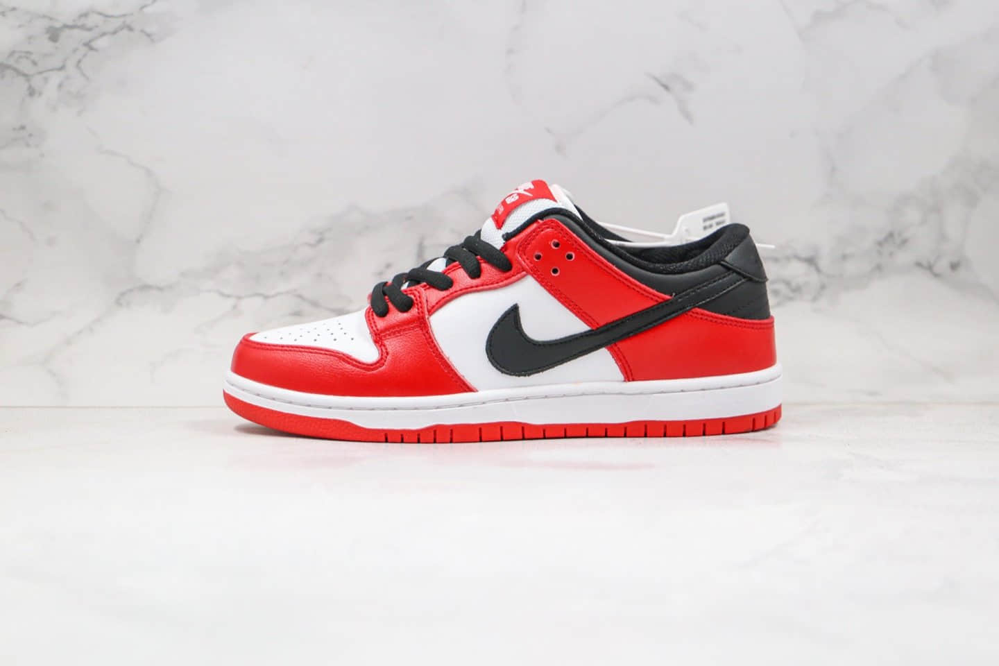 耐克Nike Dunk Low Pro 2020版纯原版本低帮SB DUNK板鞋黑红色内置Zoom气垫 货号:BQ6817-116