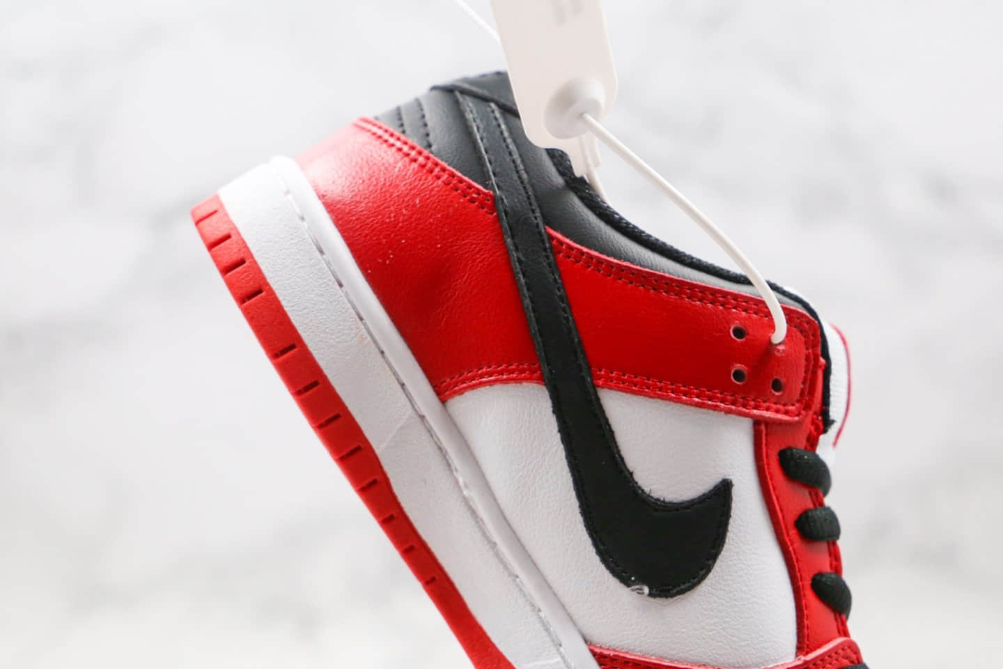 耐克Nike Dunk Low Pro 2020版纯原版本低帮SB DUNK板鞋黑红色内置Zoom气垫 货号:BQ6817-116