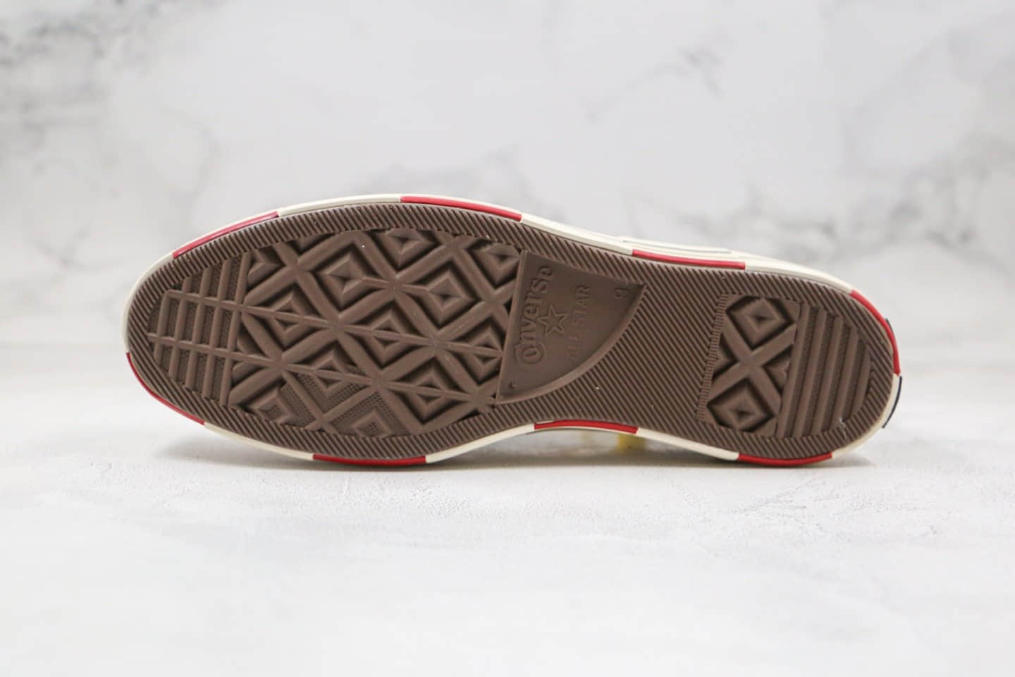 匡威Converse x BrainDead 2.0公司级版本高帮脑死亡解构豹纹迷彩蓝色星星帆布正确双围条硫化蓝底 货号:163166C