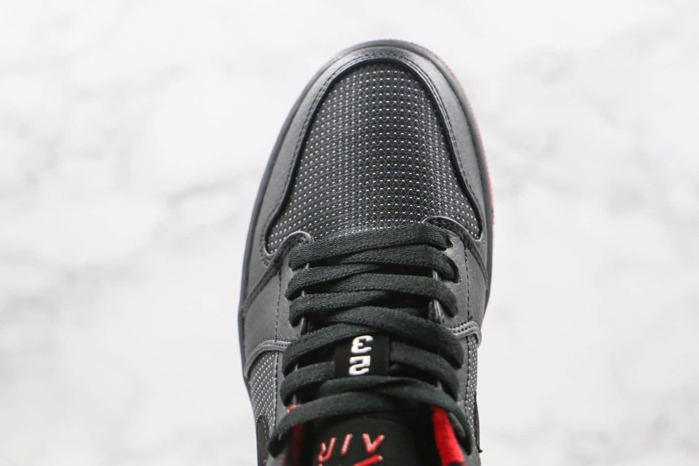 乔丹Air Jordan 1 Low纯原版本低帮AJ1黑红色波点篮球鞋内置气垫原盒原标 货号:309192-001