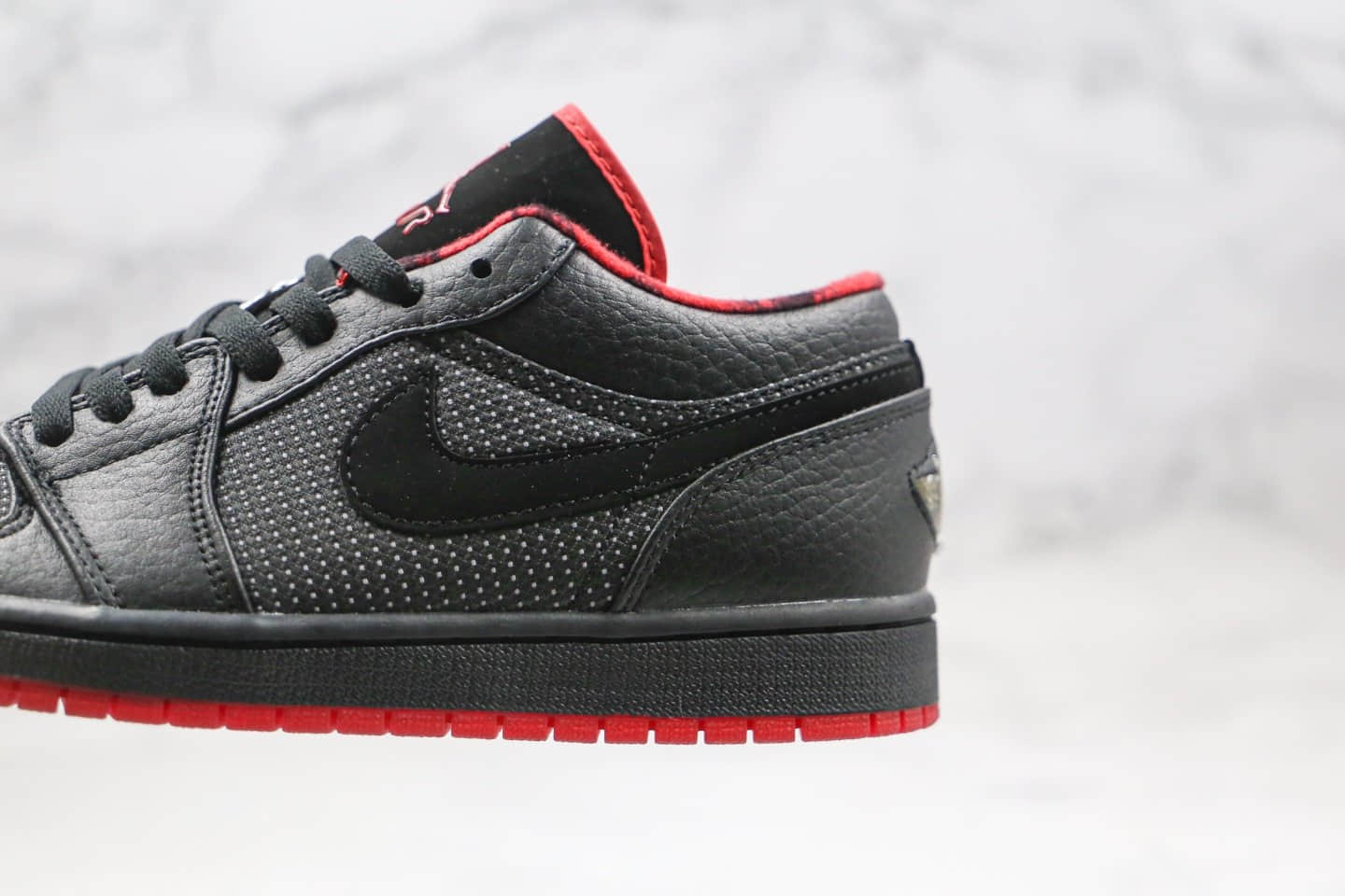 乔丹Air Jordan 1 Low纯原版本低帮AJ1黑红色波点篮球鞋内置气垫原盒原标 货号:309192-001