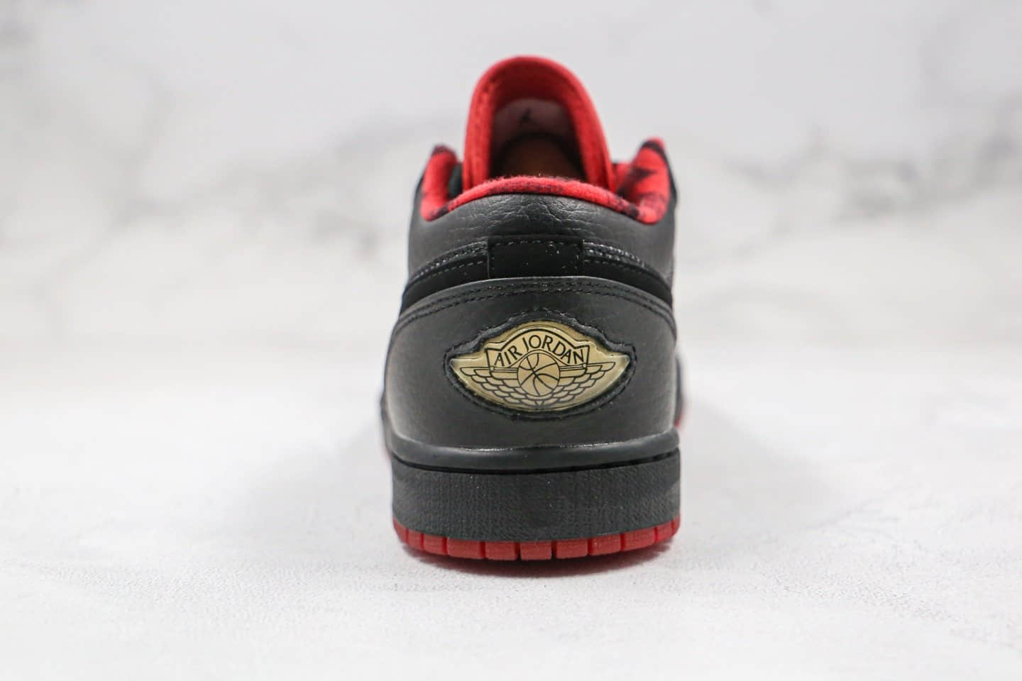 乔丹Air Jordan 1 Low纯原版本低帮AJ1黑红色波点篮球鞋内置气垫原盒原标 货号:309192-001