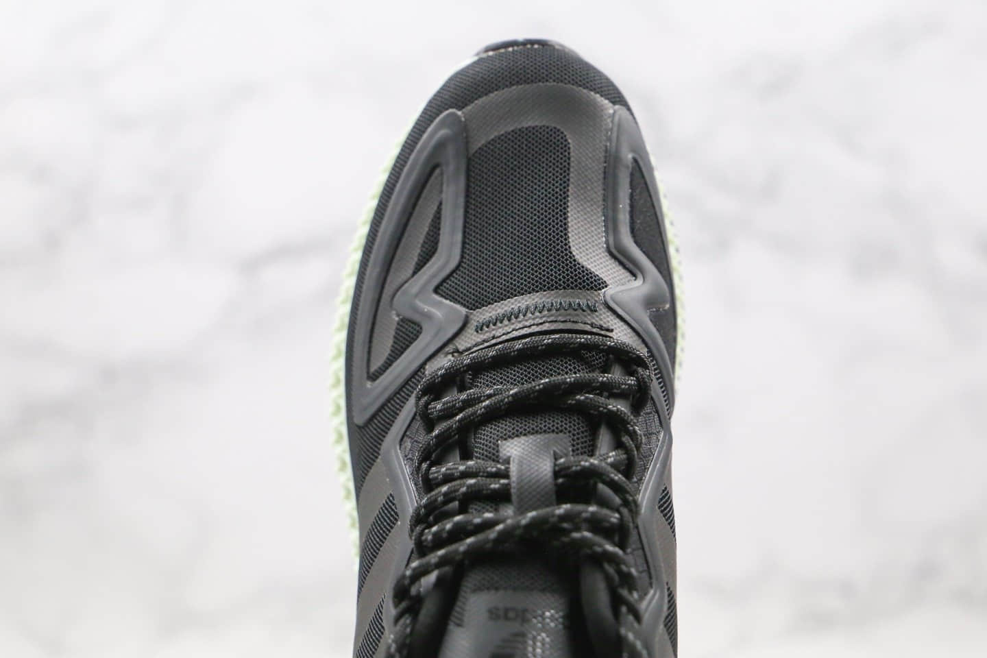 阿迪达斯adidas ZX 2K 4D Dash Green纯原版本复古科技跑鞋4D黑绿色原盒原标区别市面通货版本 货号:FV9027