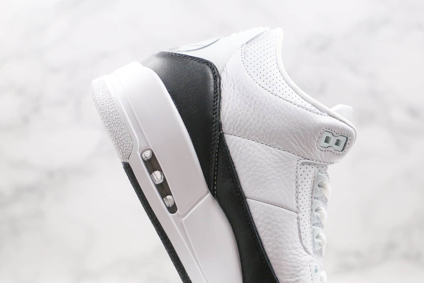 乔丹Air Jordan 3 x Fragment Design纯原版本藤原浩联名款白黑色闪电AJ3篮球鞋原盒原标正确后跟细节 货号:DA3595-100