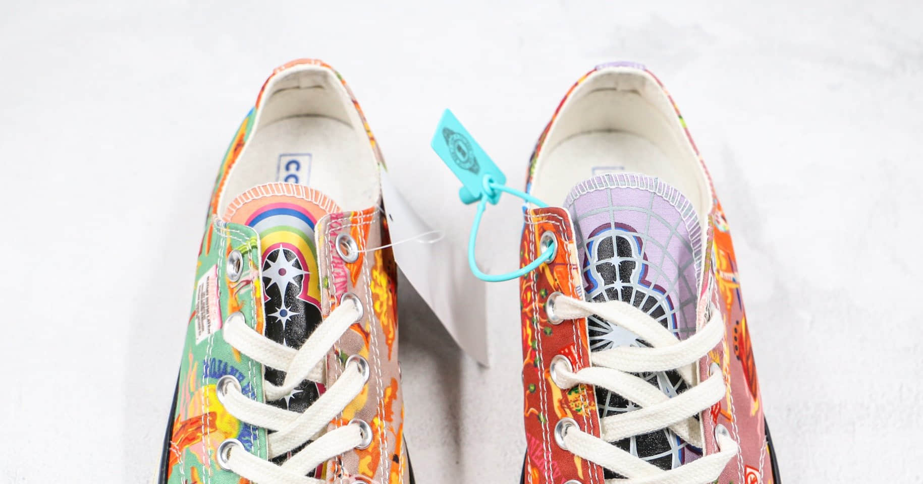 匡威Converse Twisted ResortCONVERSE公司级版本低帮外星人科幻坠落涂鸦款帆布鞋原盒原标 货号:167762C