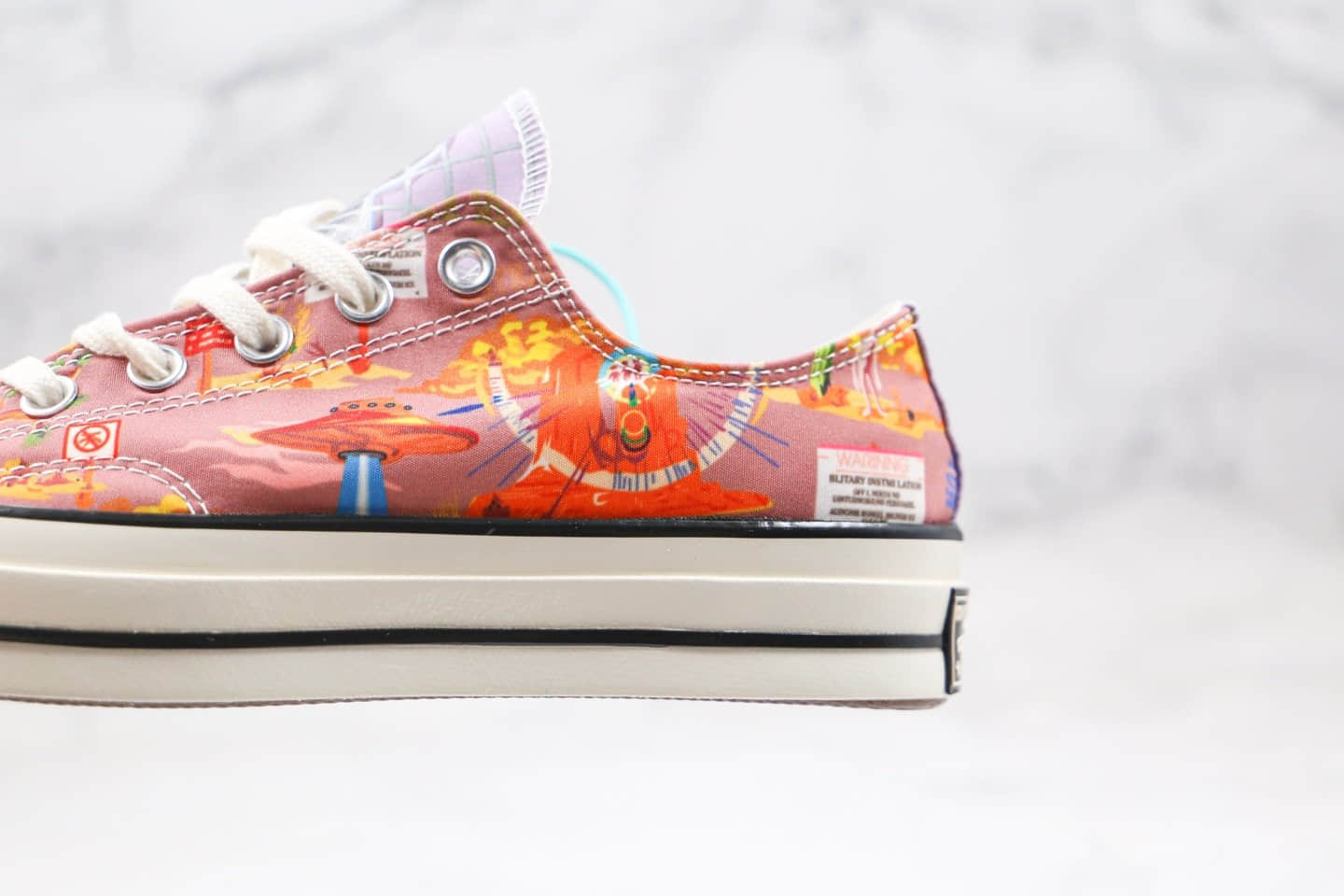 匡威Converse Twisted ResortCONVERSE公司级版本低帮外星人科幻坠落涂鸦款帆布鞋原盒原标 货号:167762C