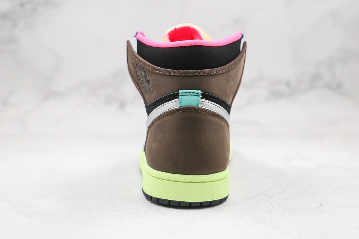 乔丹Air Jordan 1 High OG Bio Hack纯原版本高帮AJ1蓝棕银色拼接撞色正确后跟定型 货号:555088-201