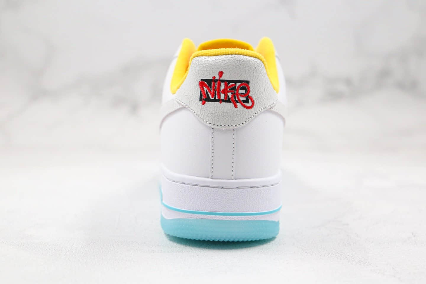 耐克Nike Air Force 1 Pastel White Multicolour纯原版本低帮空军一号绮妮亚LF白黄蓝色板鞋原档案数据开发 货号:CZ8132-100