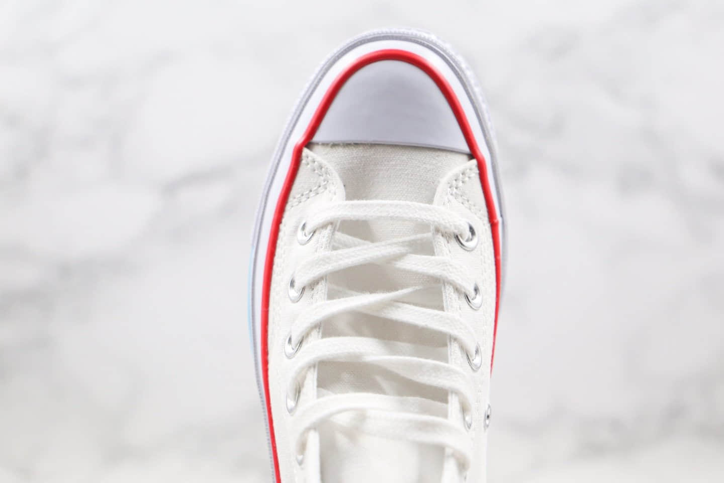 匡威Converse Chuck 70 x Konw Wave联名款公司级版本高帮白红蓝色帆布鞋原盒原标原楦头纸板打造 货号:161379C